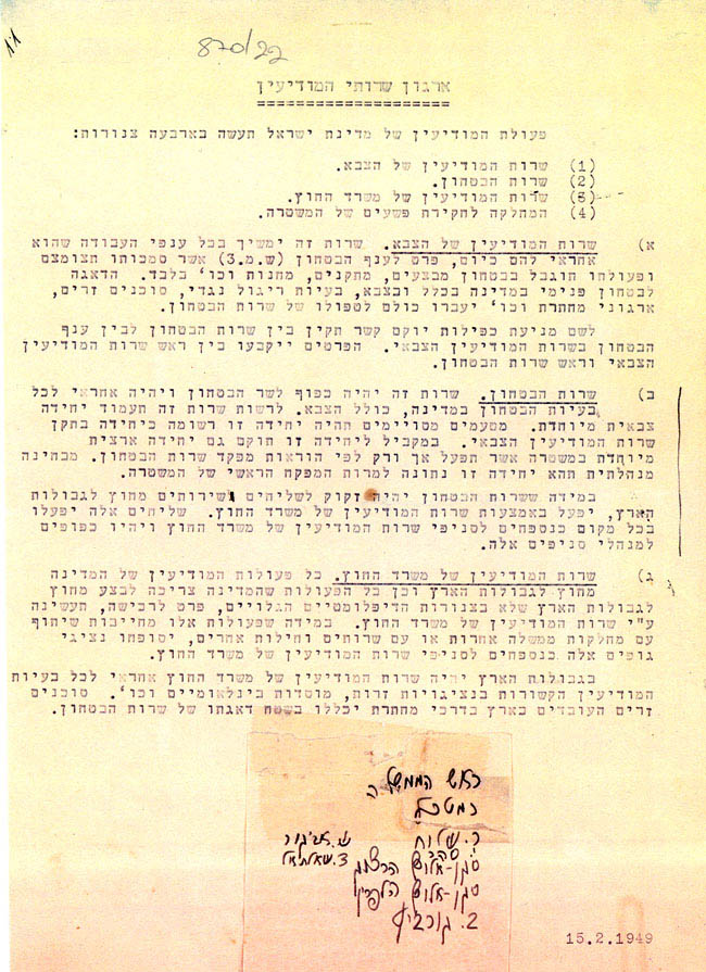 הקמת קהילת המודיעין לאחר פירוק הש"י